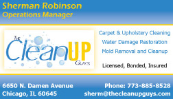 Clean Up Guy Business Card Front